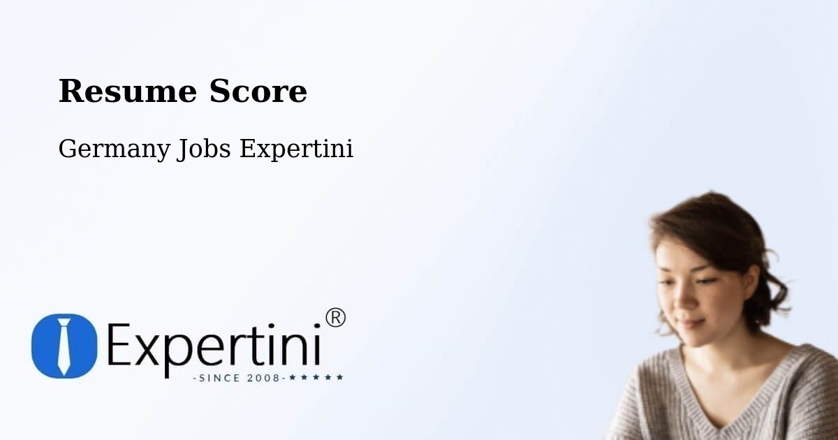 Resume Score & Job Description Match Tool – Tutzing - Germany Jobs Expertini