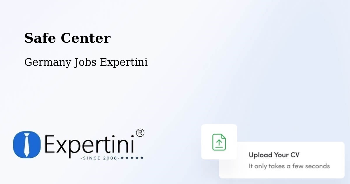 Safety Center – Tutzing - Germany Jobs Expertini